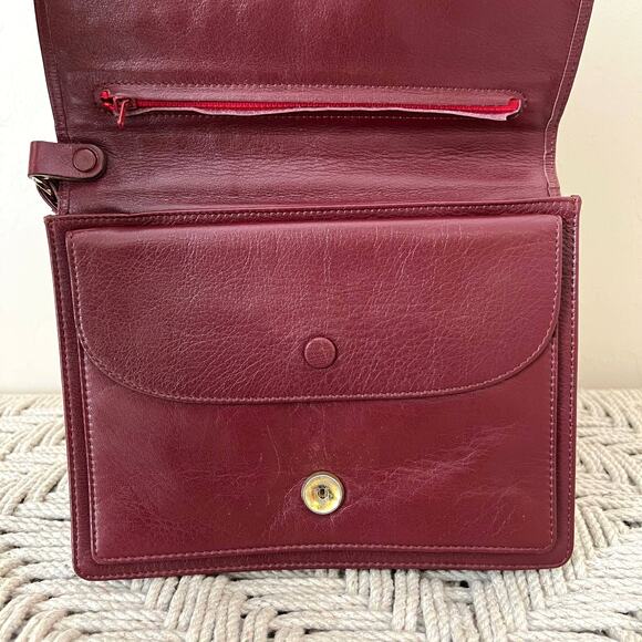 CARTIER Classic Burgundy and Gold Clutch - Picture 8 of 16